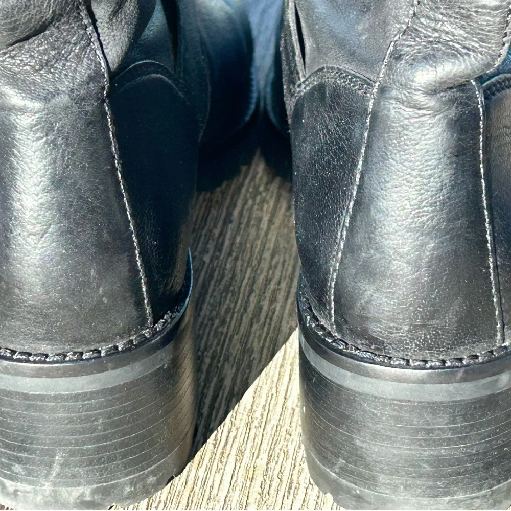 Cole Haan Hemlock W00198 Black Leather Buckle Boot Size 7.5 - Picture 6 of 15